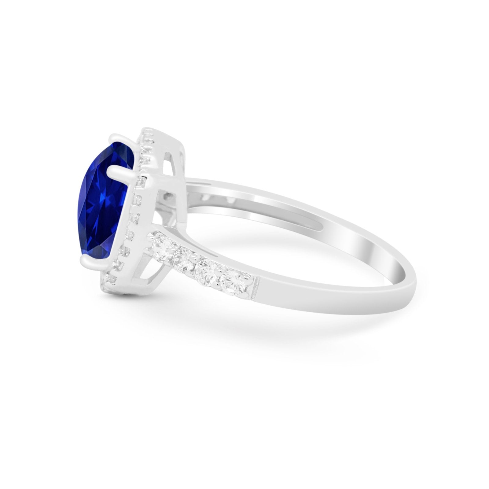 Art Deco Cushion Cut Engagement Ring Simulated Cubic Zirconia 925 Sterling Silver