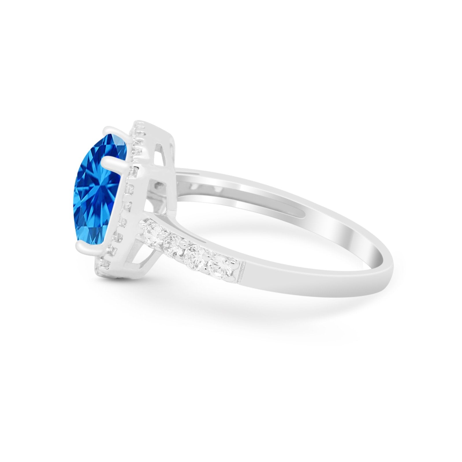 Art Deco Cushion Cut Engagement Ring Simulated Cubic Zirconia 925 Sterling Silver