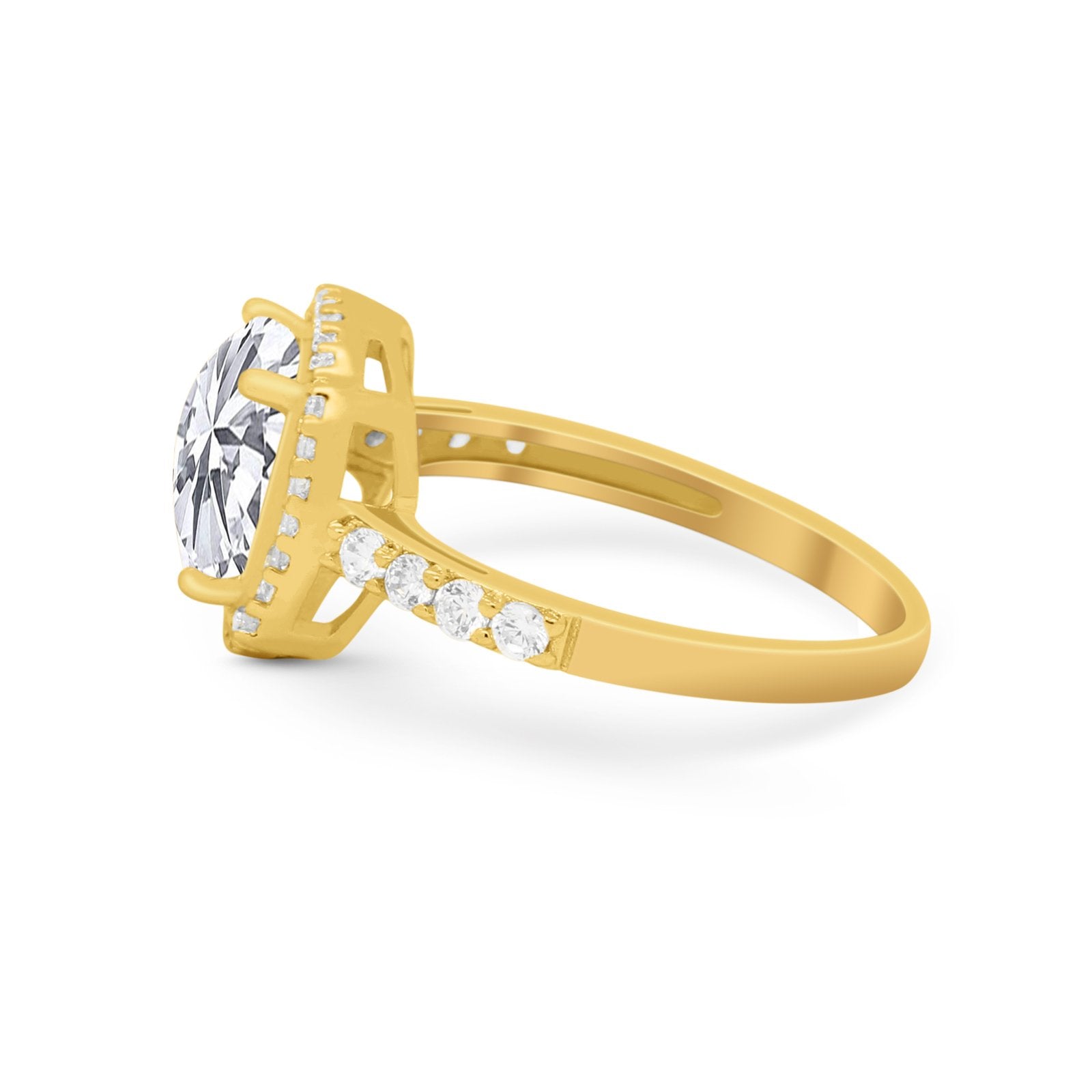 Art Deco Cushion Cut Engagement Ring Simulated Cubic Zirconia 925 Sterling Silver