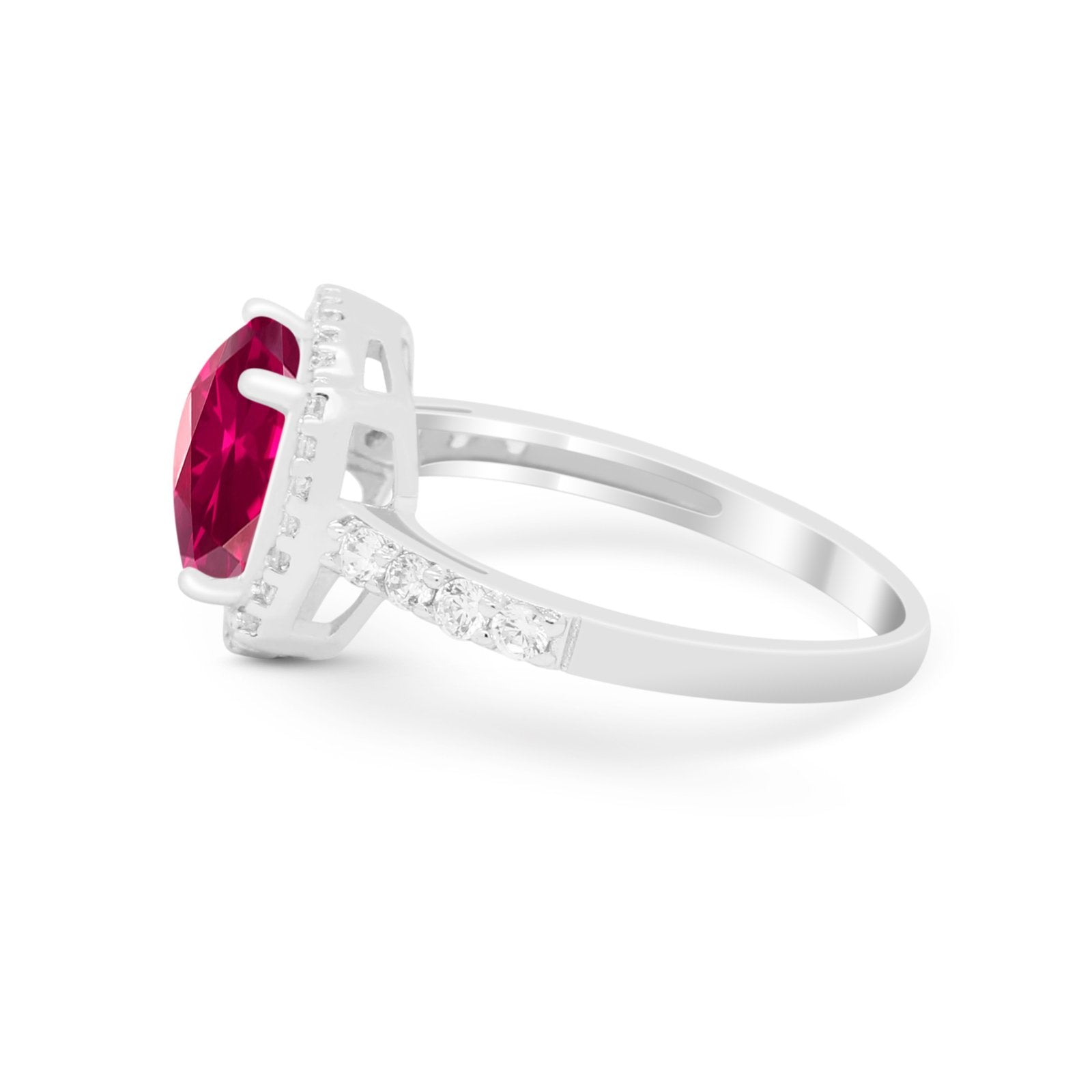 Art Deco Cushion Cut Engagement Ring Simulated Cubic Zirconia 925 Sterling Silver