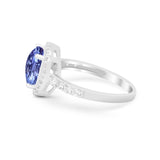 Art Deco Cushion Cut Engagement Ring Simulated Cubic Zirconia 925 Sterling Silver
