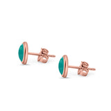 Half Ball Stud Earrings Round 925 Sterling Silver (5mm-16mm)