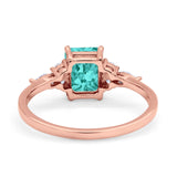 Art Deco Wedding Ring Marquise Simulated Cubic Zirconia 925 Sterling Silver