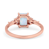 Art Deco Wedding Ring Marquise Simulated Cubic Zirconia 925 Sterling Silver