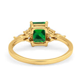 Art Deco Wedding Ring Marquise Simulated Cubic Zirconia 925 Sterling Silver