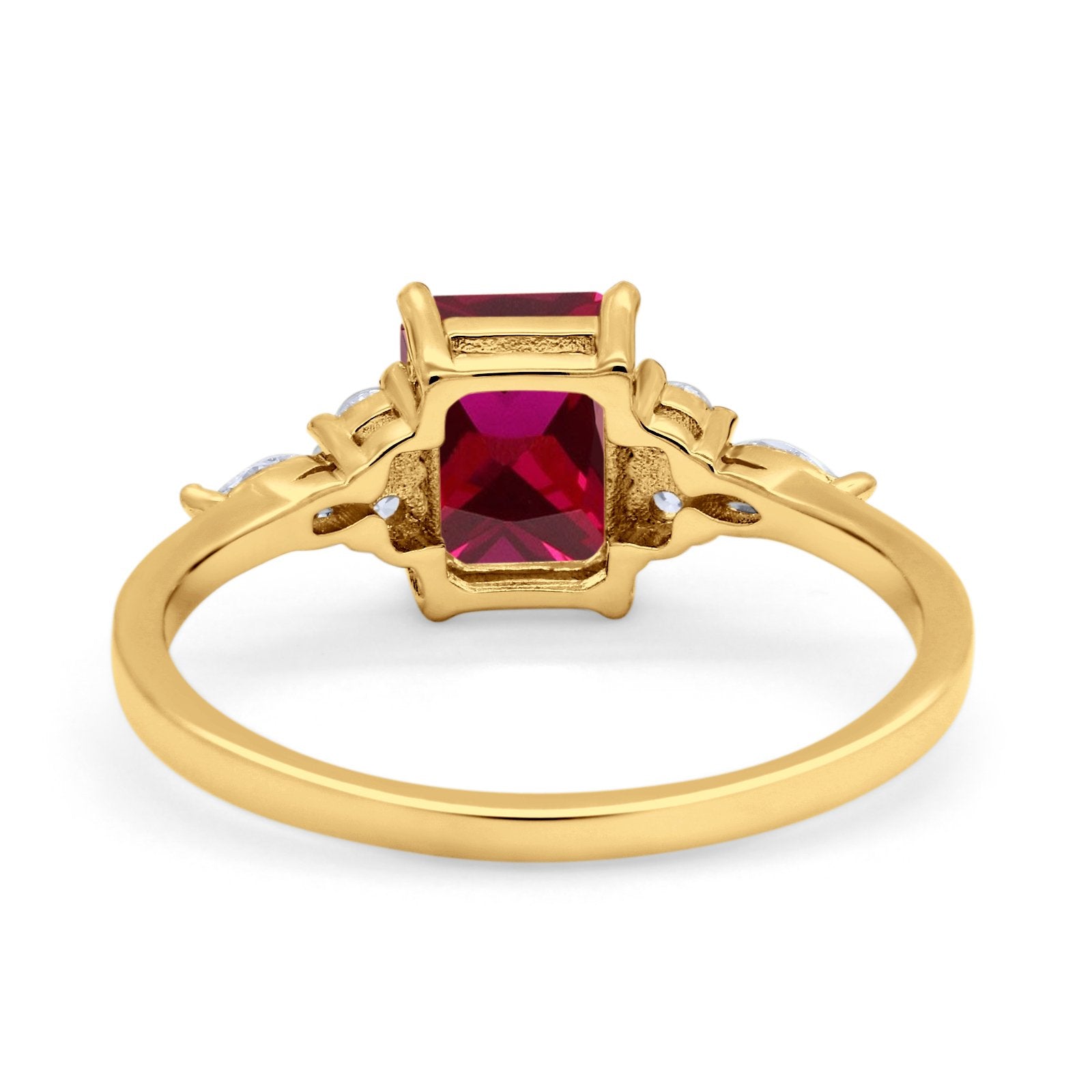 Art Deco Wedding Ring Marquise Simulated Cubic Zirconia 925 Sterling Silver