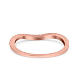 Fashion Half Eternity Ring Round Simulated Cubic Zirconia 925 Sterling Silver (4mm)