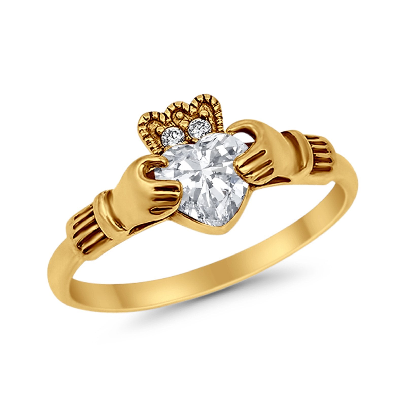 Vintage Style Engagement Bridal Ring Simulated CZ 925 Sterling Silver