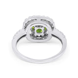 Solitaire Accent Wedding Ring Round Simulated CZ 925 Sterling Silver