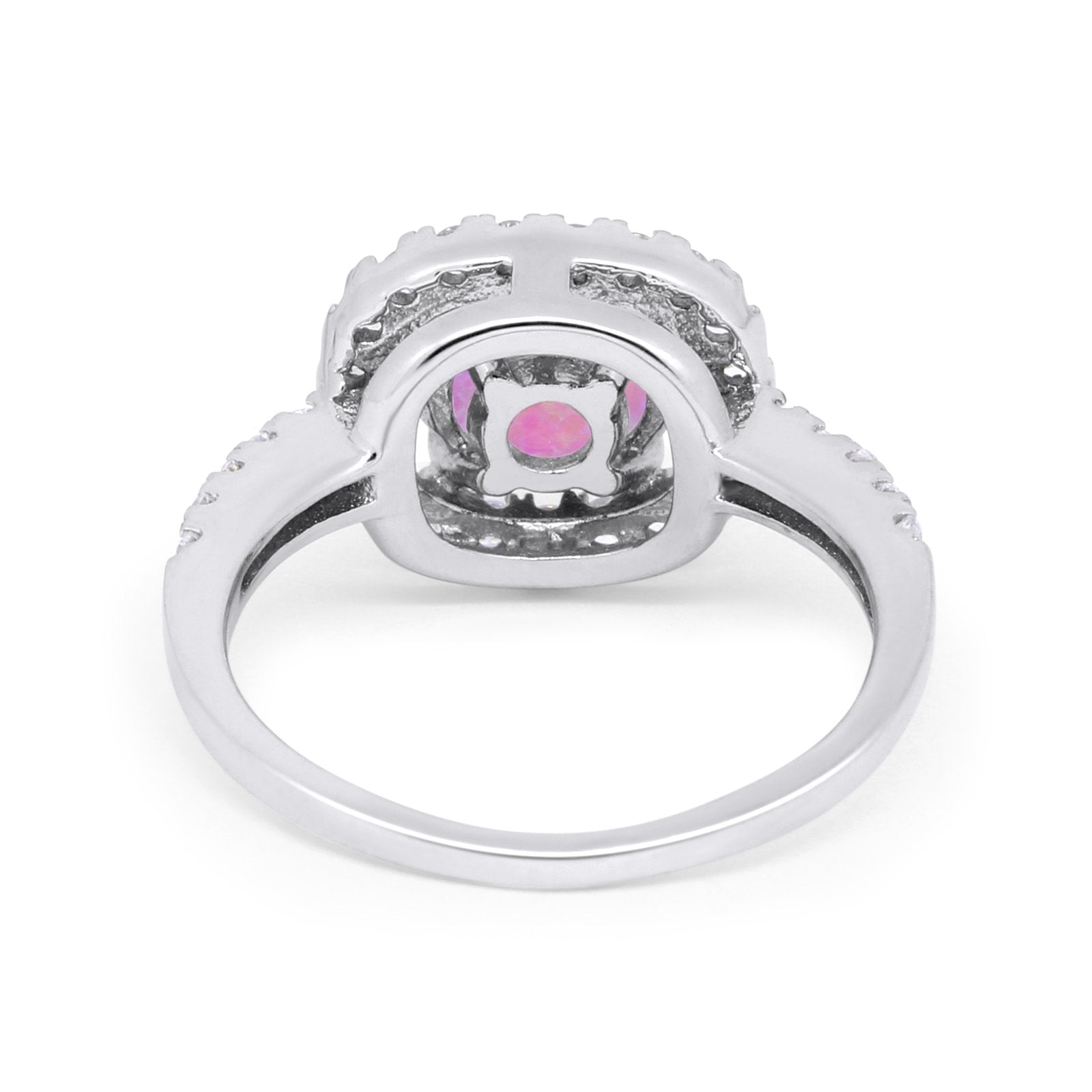 Solitaire Accent Wedding Ring Round Simulated CZ 925 Sterling Silver