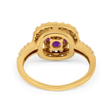 Solitaire Accent Wedding Ring Round Simulated CZ 925 Sterling Silver
