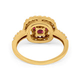 Solitaire Accent Wedding Ring Round Simulated CZ 925 Sterling Silver
