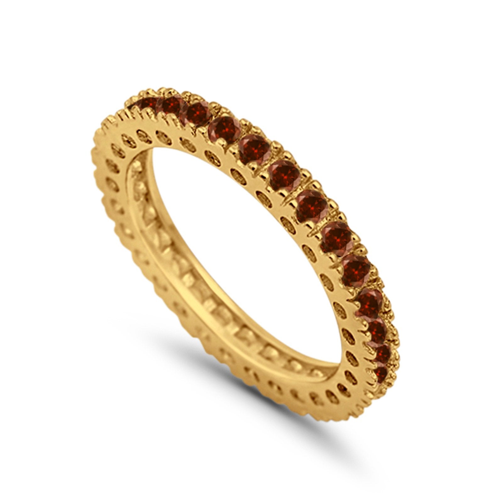 Eternity Wedding Band Rings Round Simulated CZ 925 Sterling Silver