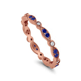 Eternity Round Wedding Band Ring Simulated CZ 925 Sterling Silver