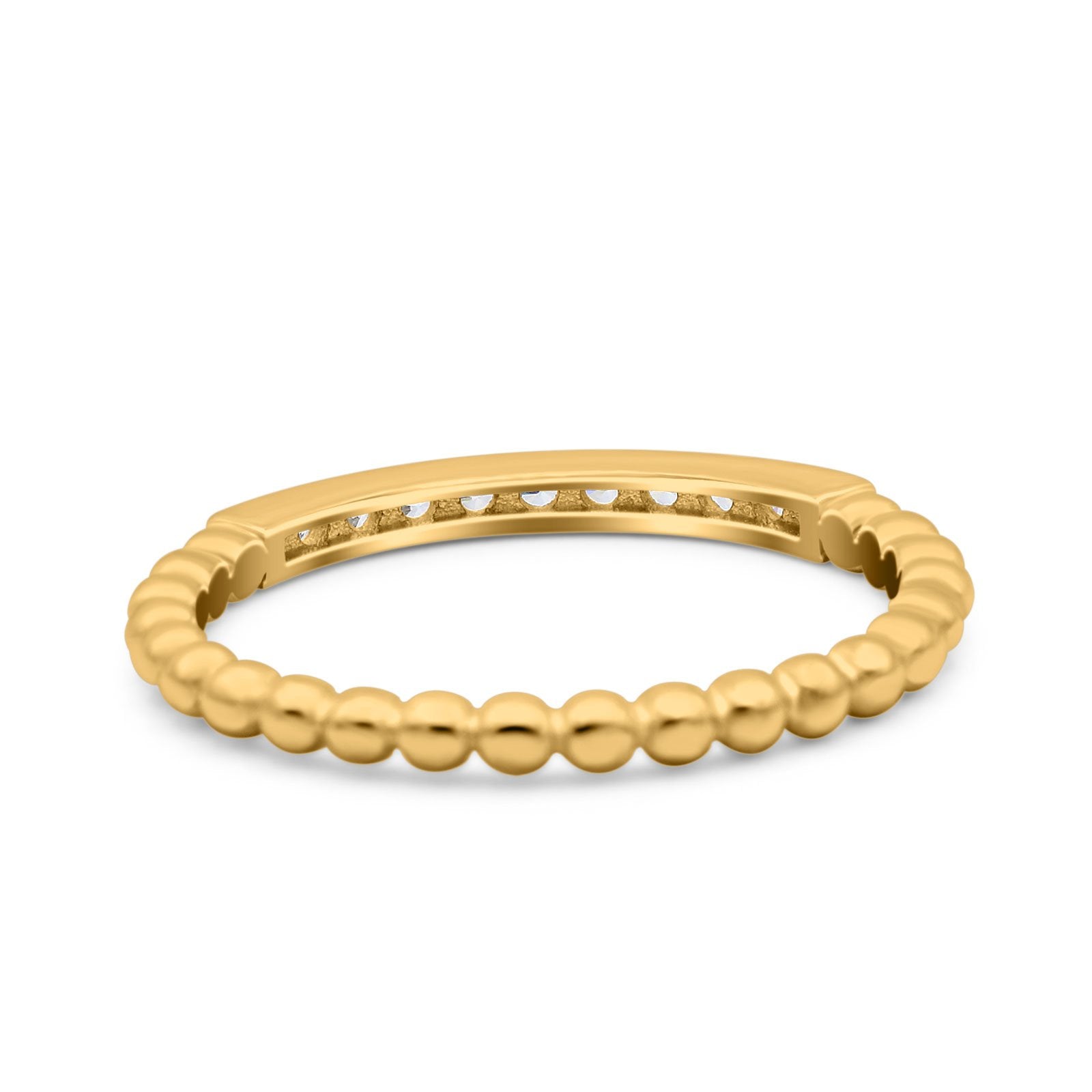 Infinity Twisted Half Eternity Wedding Band Ring Round Simulated Cubic Zirconia 925 Sterling Silver