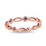 Eternity Style 3mm Wedding Band Ring Round Simulated Cubic Zirconia 925 Sterling Silver