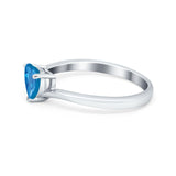 Swirl Wedding Heart Promise Ring Simulated Cubic Zirconia 925 Sterling Silver