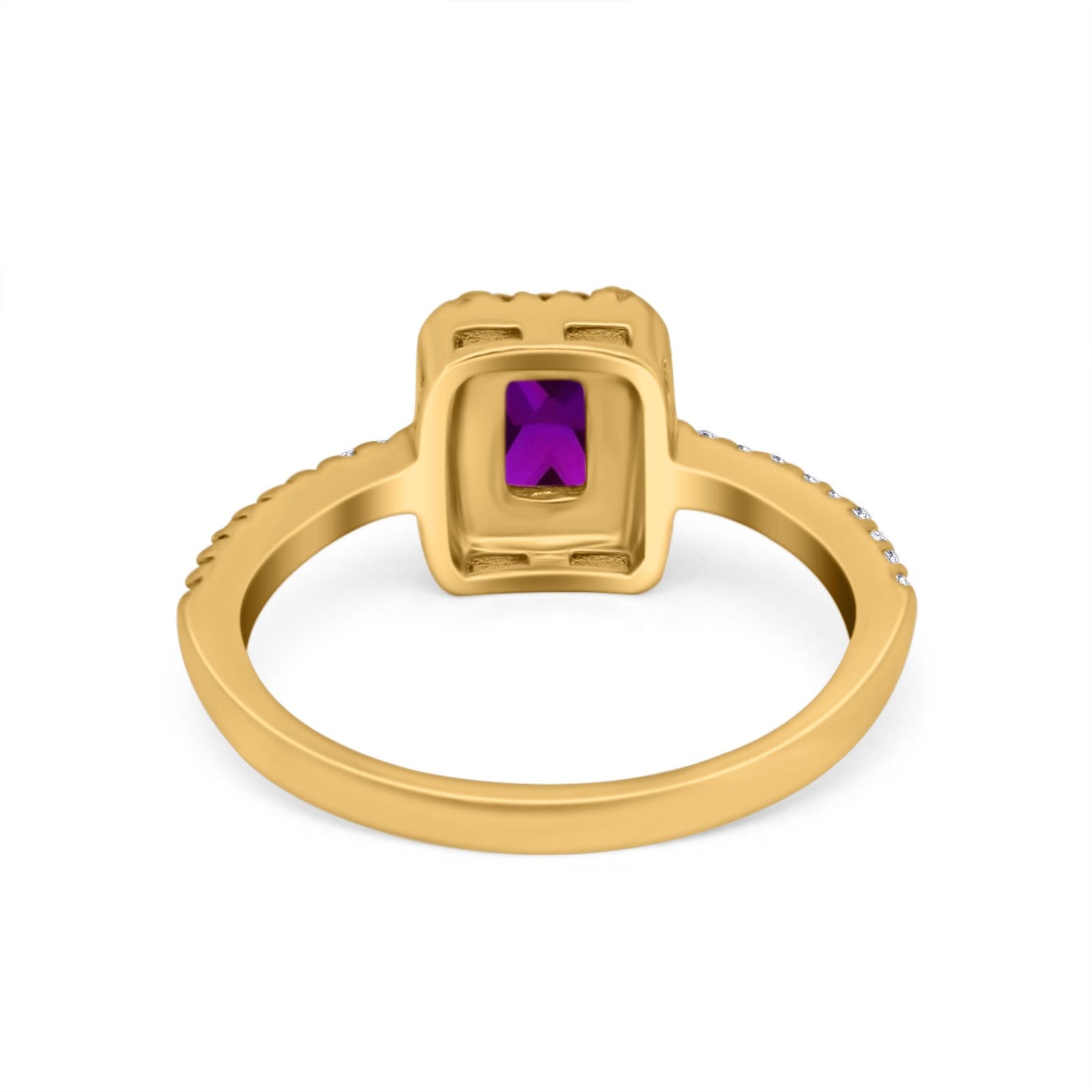 Halo Wedding Bridal Ring Simulated Cubic Zirconia Accent 925 Sterling Silver