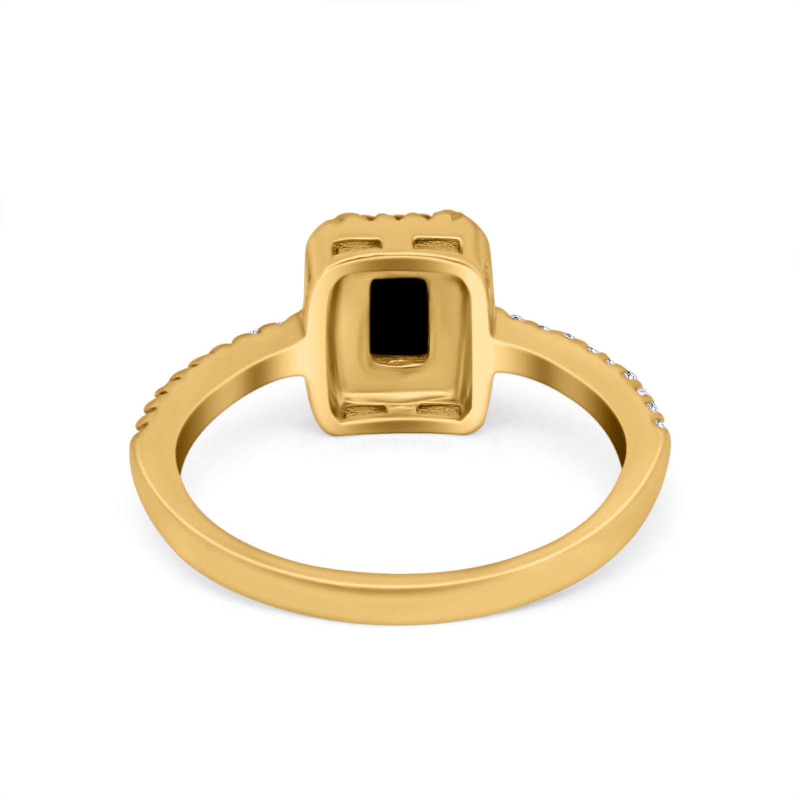 Halo Wedding Bridal Ring Simulated Cubic Zirconia Accent 925 Sterling Silver