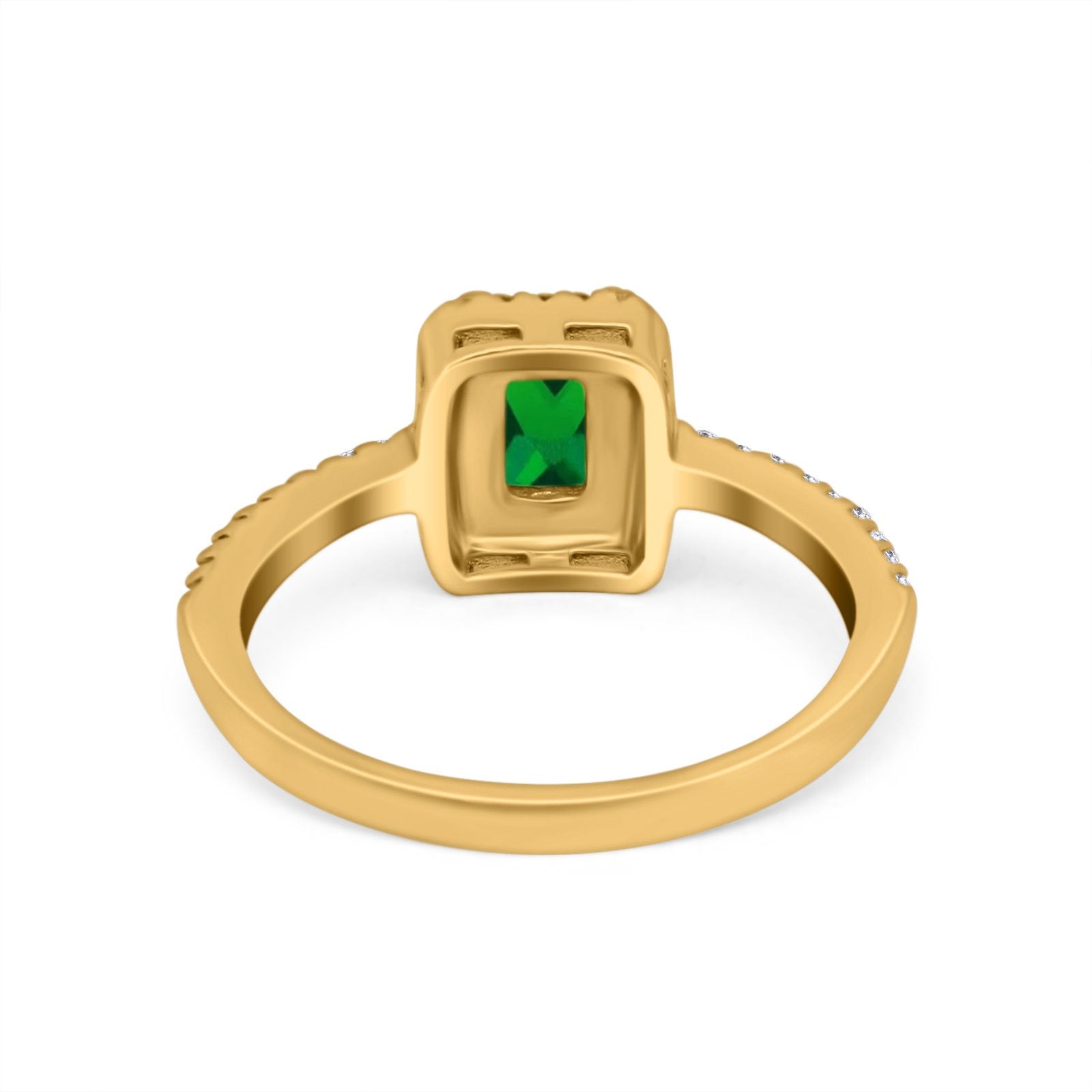 Halo Wedding Bridal Ring Simulated Cubic Zirconia Accent 925 Sterling Silver