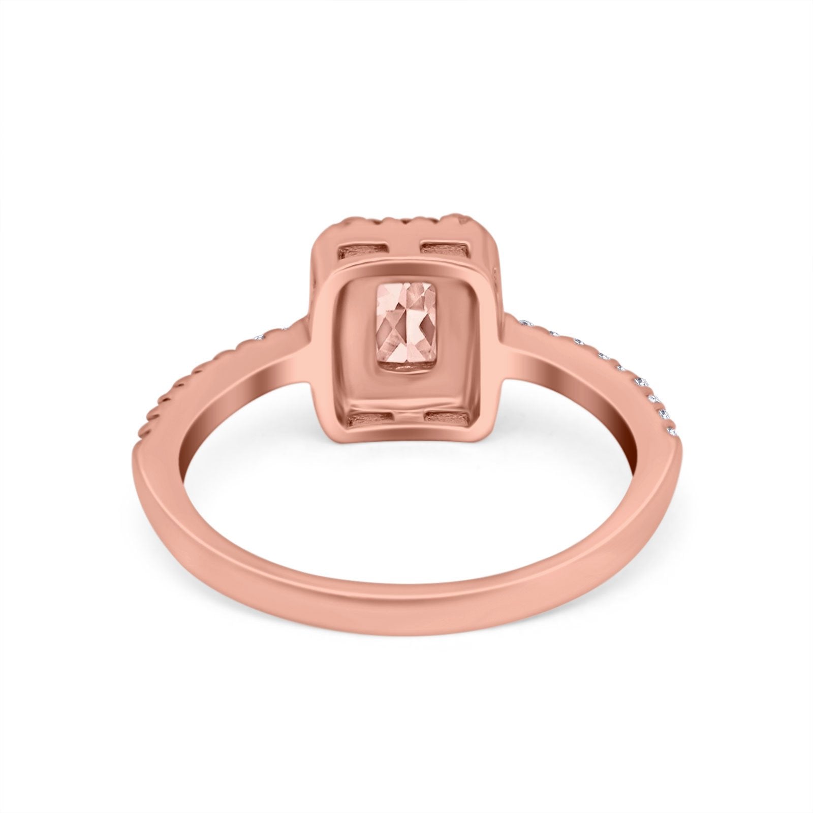 Halo Wedding Bridal Ring Simulated Cubic Zirconia Accent 925 Sterling Silver