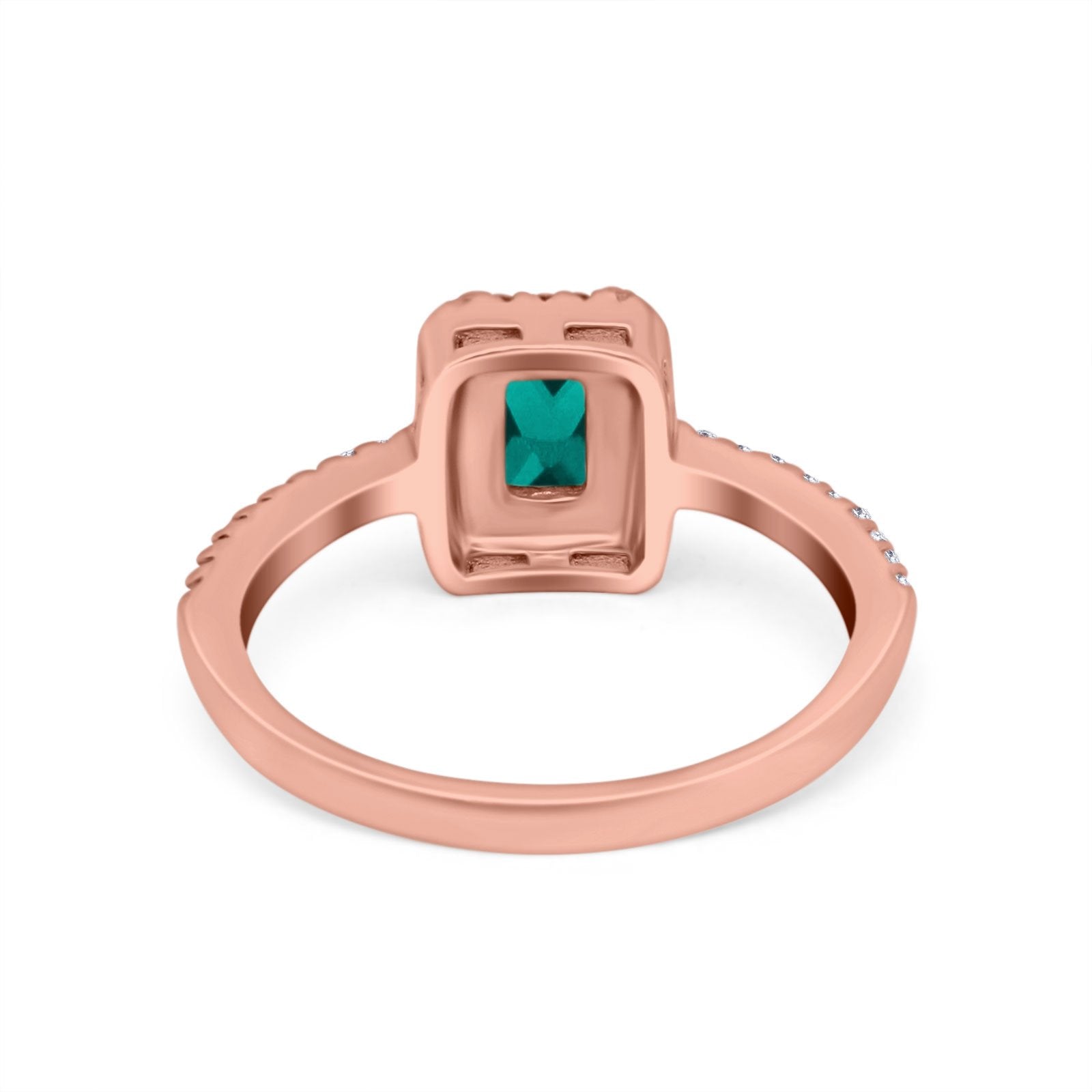 Halo Wedding Bridal Ring Simulated Cubic Zirconia Accent 925 Sterling Silver