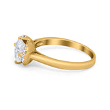 Art Deco Wedding Bridal Ring Round Simulated Cubic Zirconia 925 Sterling Silver