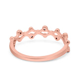 Wedding Engagement Anniversary Ring Band Round Simulated Cubic Zirconia 925 Sterling Silver