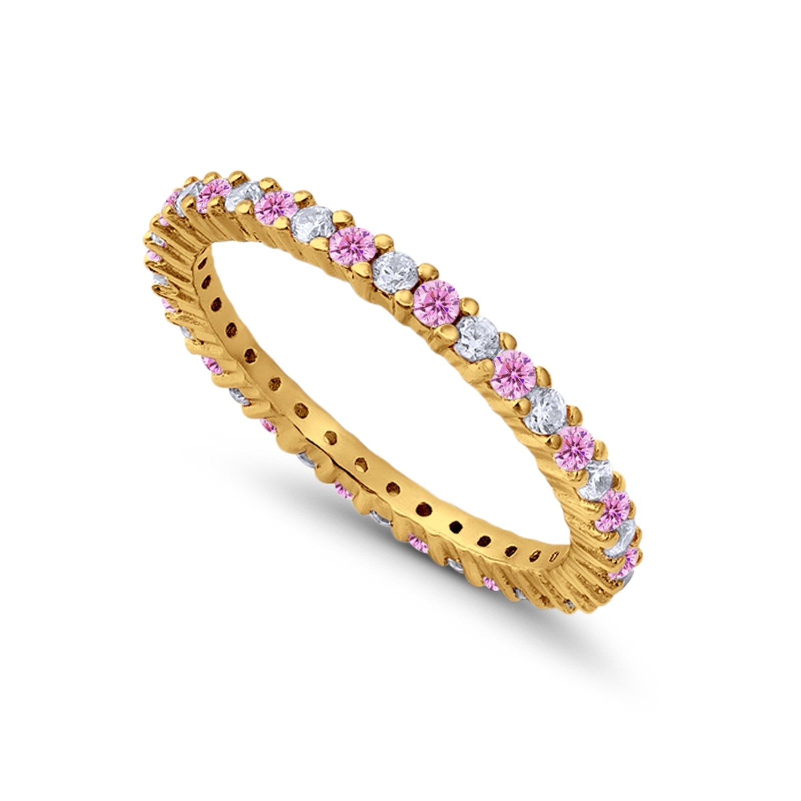 Full Eternity Wedding Band Round Simulated CZ Ring 925 Sterling Silver