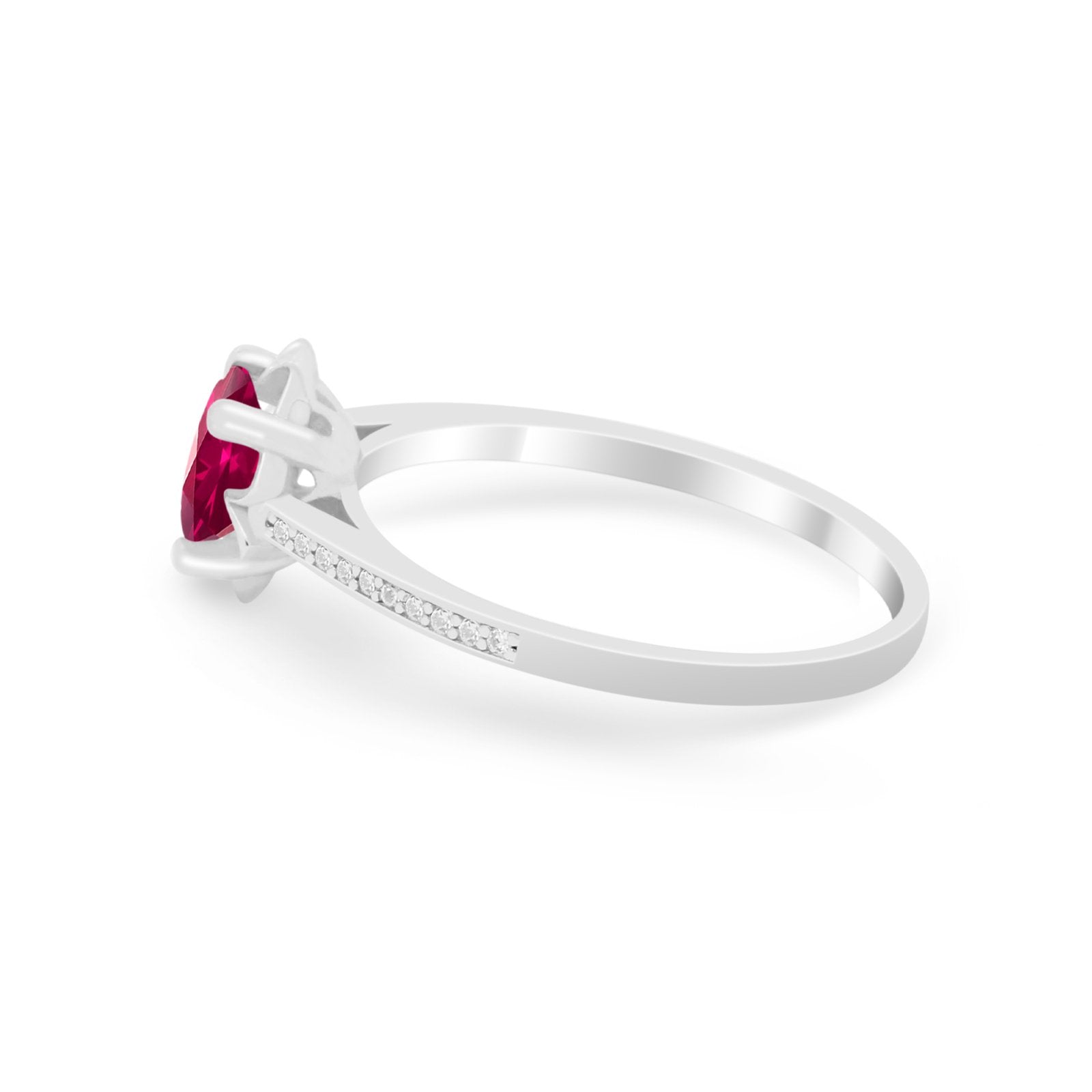 Vintage Style Engagement Ring Simulated Cubic Zirconia 925 Sterling Silver