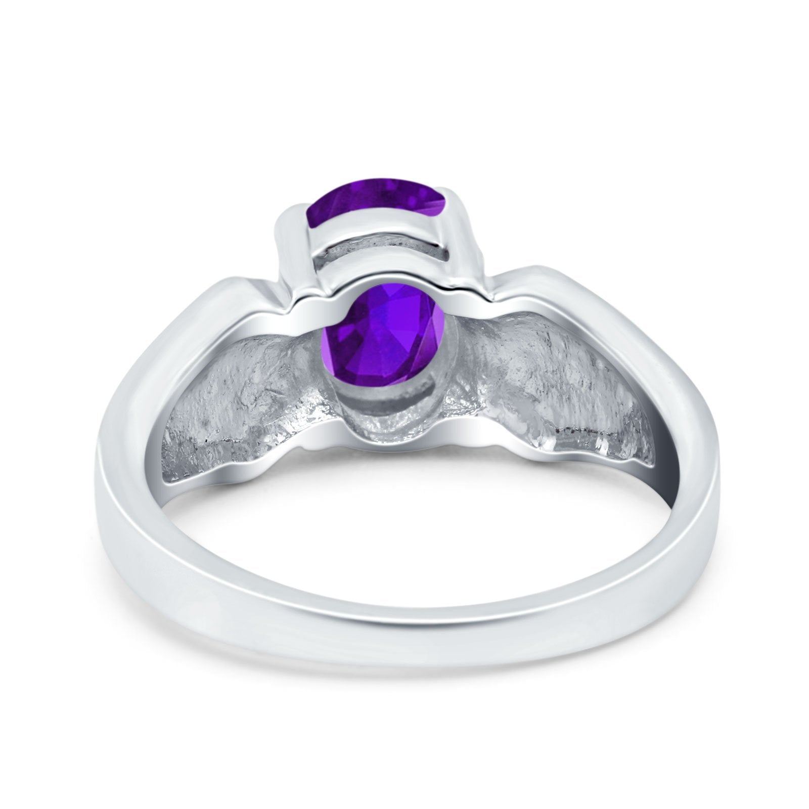 Three Stone Vintage Style Oval Art Deco Created White Opal Wedding Engagement Ring Simulated Cubic Zirconia 925 Sterling Silver