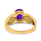 Three Stone Vintage Style Oval Art Deco Created White Opal Wedding Engagement Ring Simulated Cubic Zirconia 925 Sterling Silver