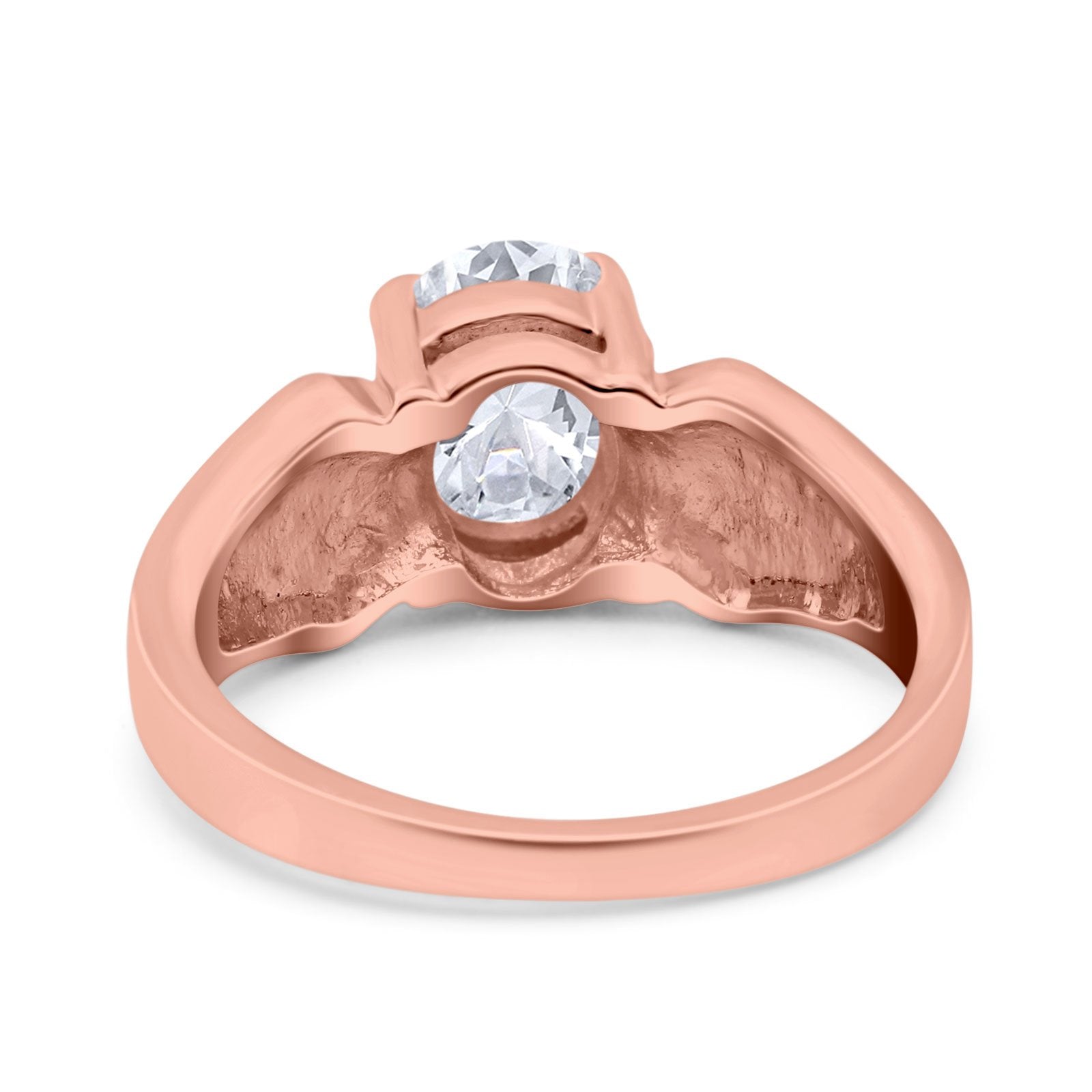 Three Stone Vintage Style Oval Art Deco Created White Opal Wedding Engagement Ring Simulated Cubic Zirconia 925 Sterling Silver