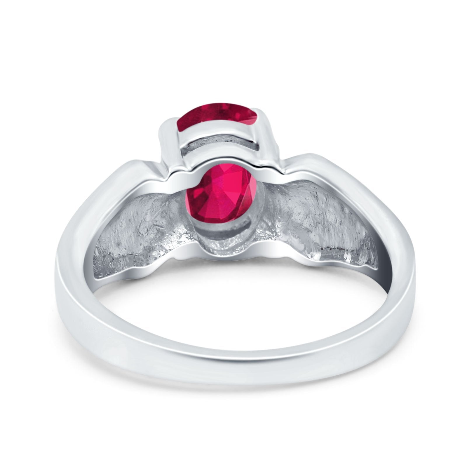 Three Stone Vintage Style Oval Art Deco Created White Opal Wedding Engagement Ring Simulated Cubic Zirconia 925 Sterling Silver