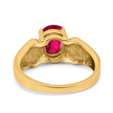 Three Stone Vintage Style Oval Art Deco Created White Opal Wedding Engagement Ring Simulated Cubic Zirconia 925 Sterling Silver