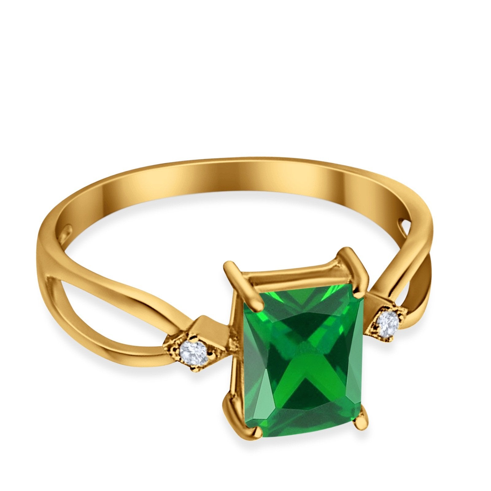 Halo Wedding Ring Baguette Round Simulated Cubic Zirconia 925 Sterling Silver