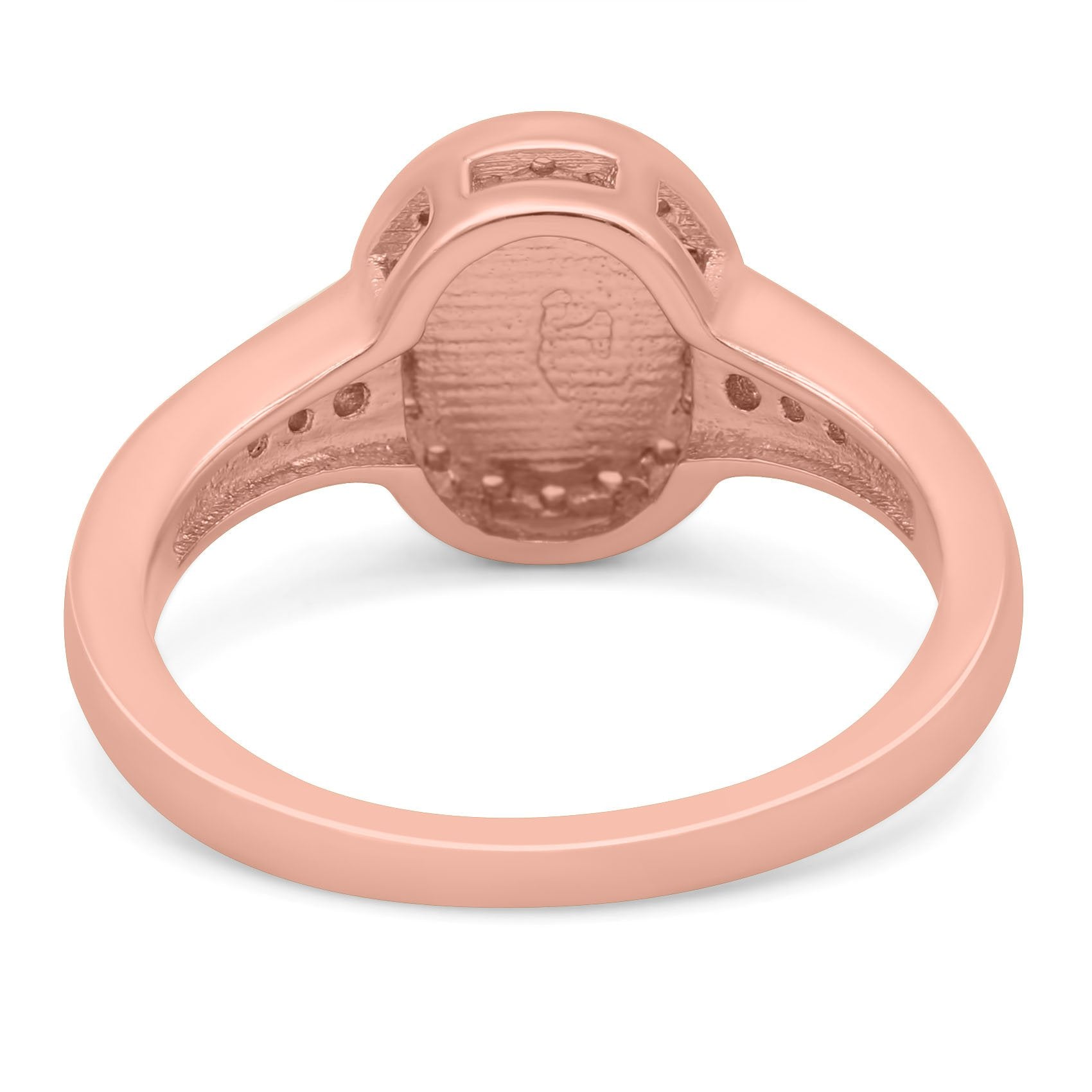 Lab Created Opal Halo Wedding Ring Round Simulated CZ 925 Sterling Silver (11mm)