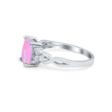 Emerald Cut Wedding Bridal Ring Simulated Cubic Zirconia 925 Sterling Silver