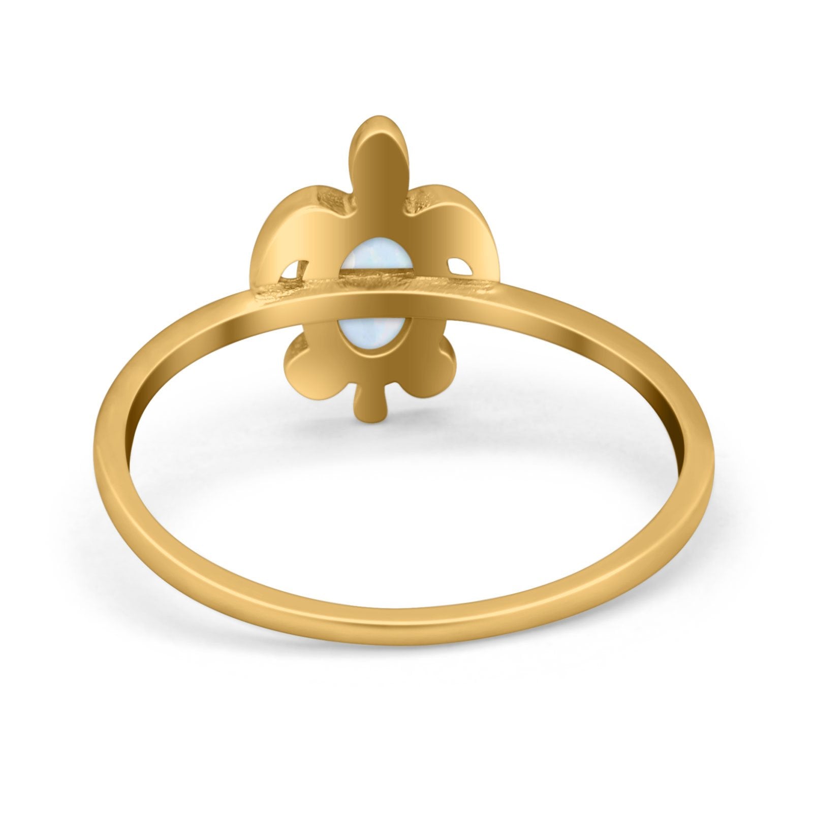 Turtle Ring Simulated Cubic Zirconia Opal 925 Sterling Silver