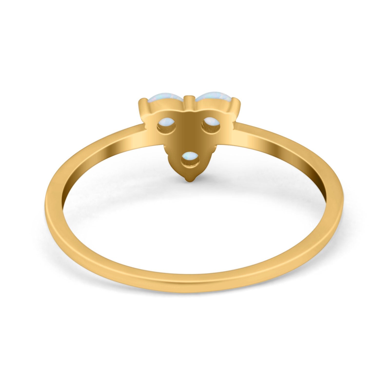 Fashion Thumb Ring Round Simulated Cubic Zirconia Opal 925 Sterling Silver