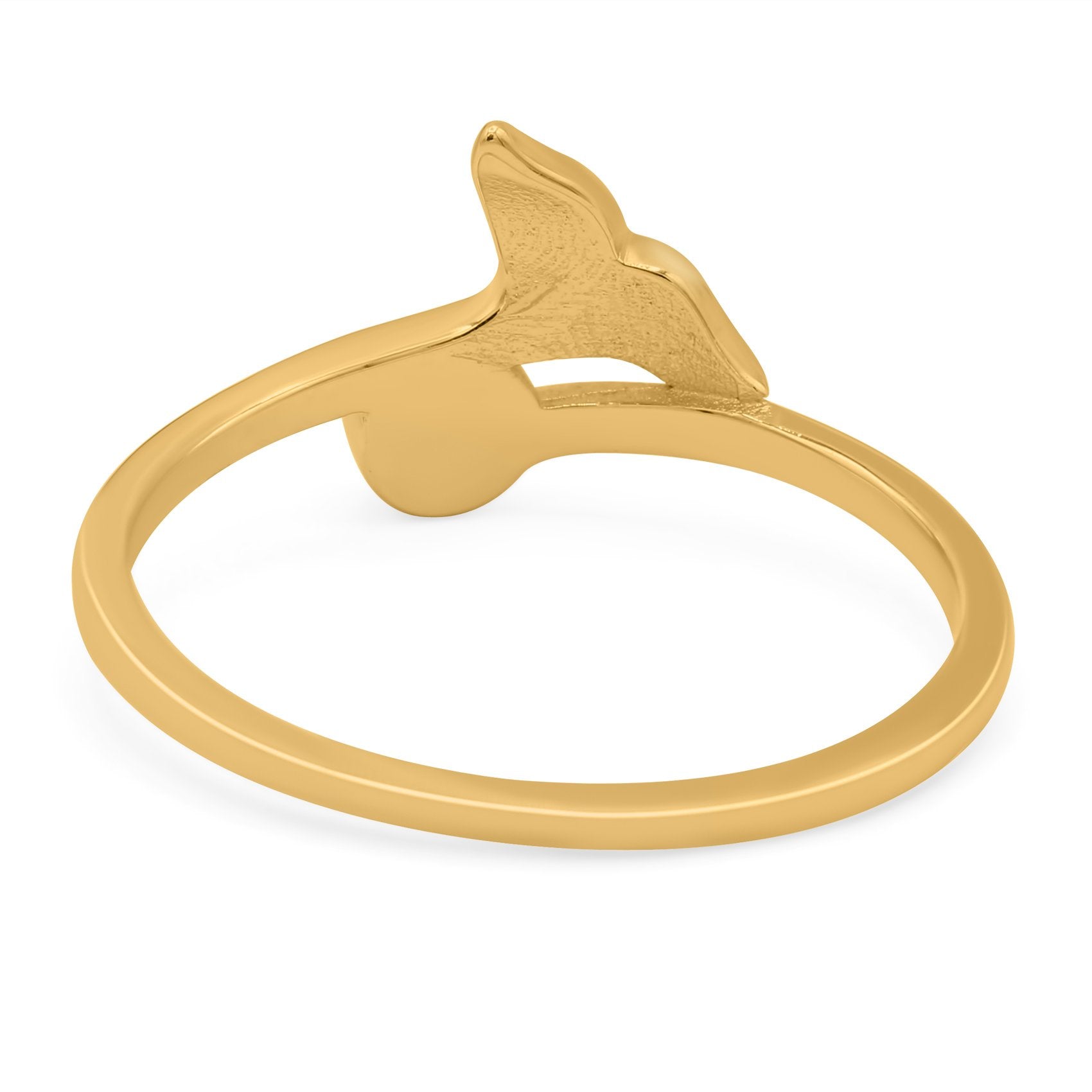 Whale Tail Ring Band Lab Created Opal 925 Sterling Silver (9mm)