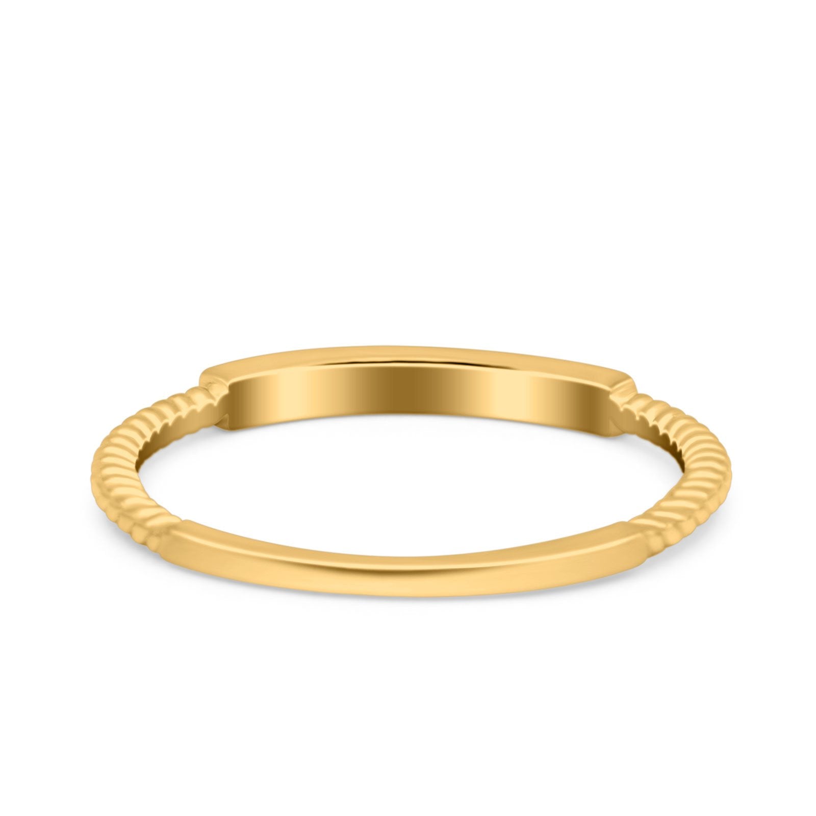 Simple Ring Band Lab Created Opal 925 Sterling Silver (2mm)