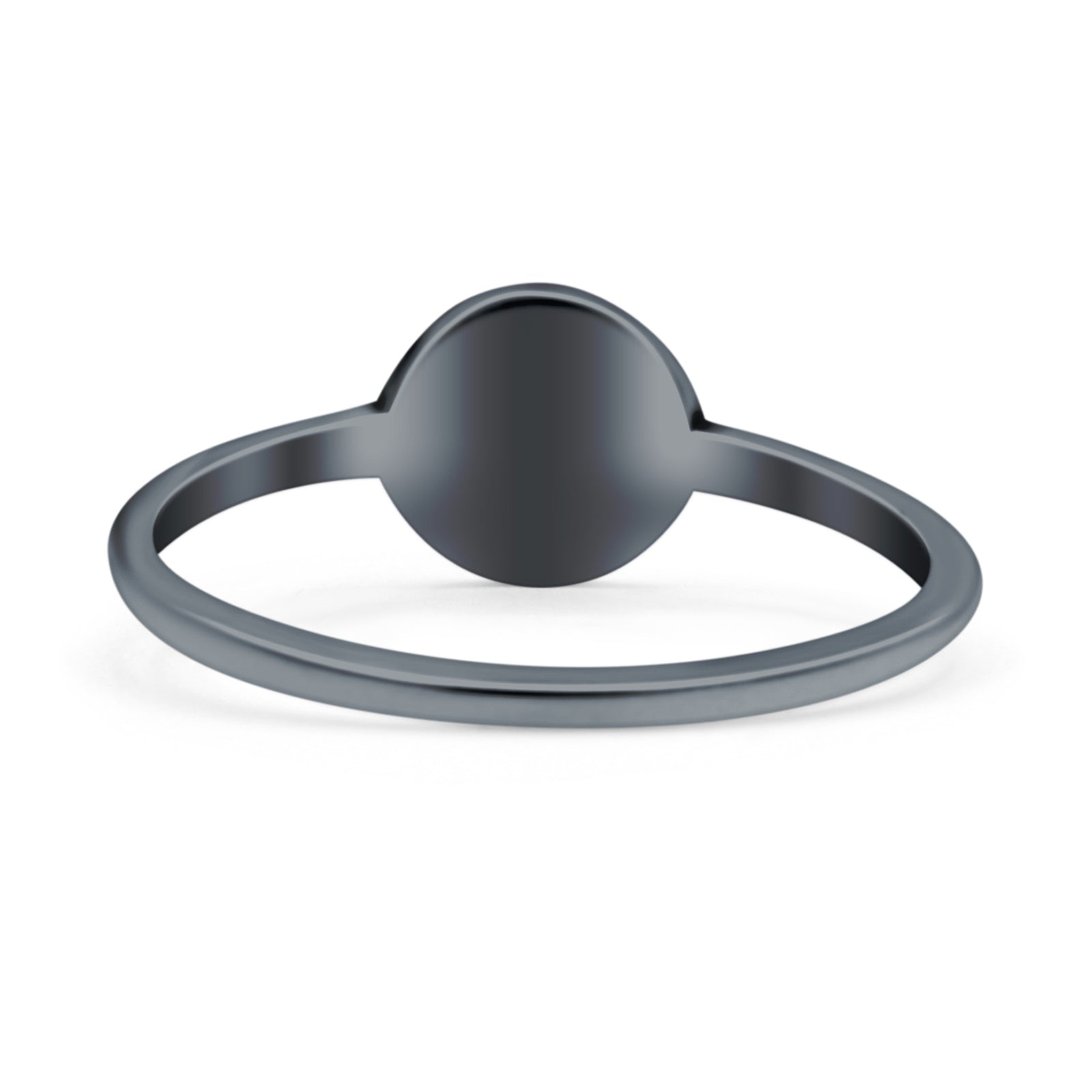 Tree of Life Ring Oxidized Band Solid 925 Sterling Silver Thumb Ring (7mm)