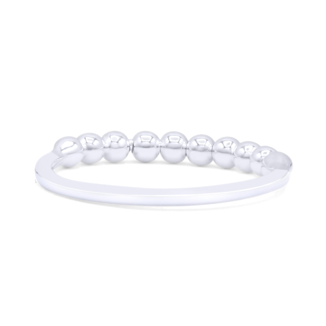 Vintage Beaded Bali Style Precious Fashion Statement Band Thumb Ring (2.5mm)