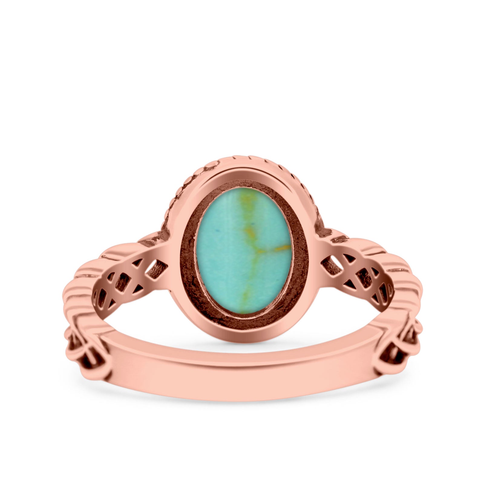 Petite Dainty Cross Vintage Style Lab Opal Ring Solid Oval Oxidized 925 Sterling Silver