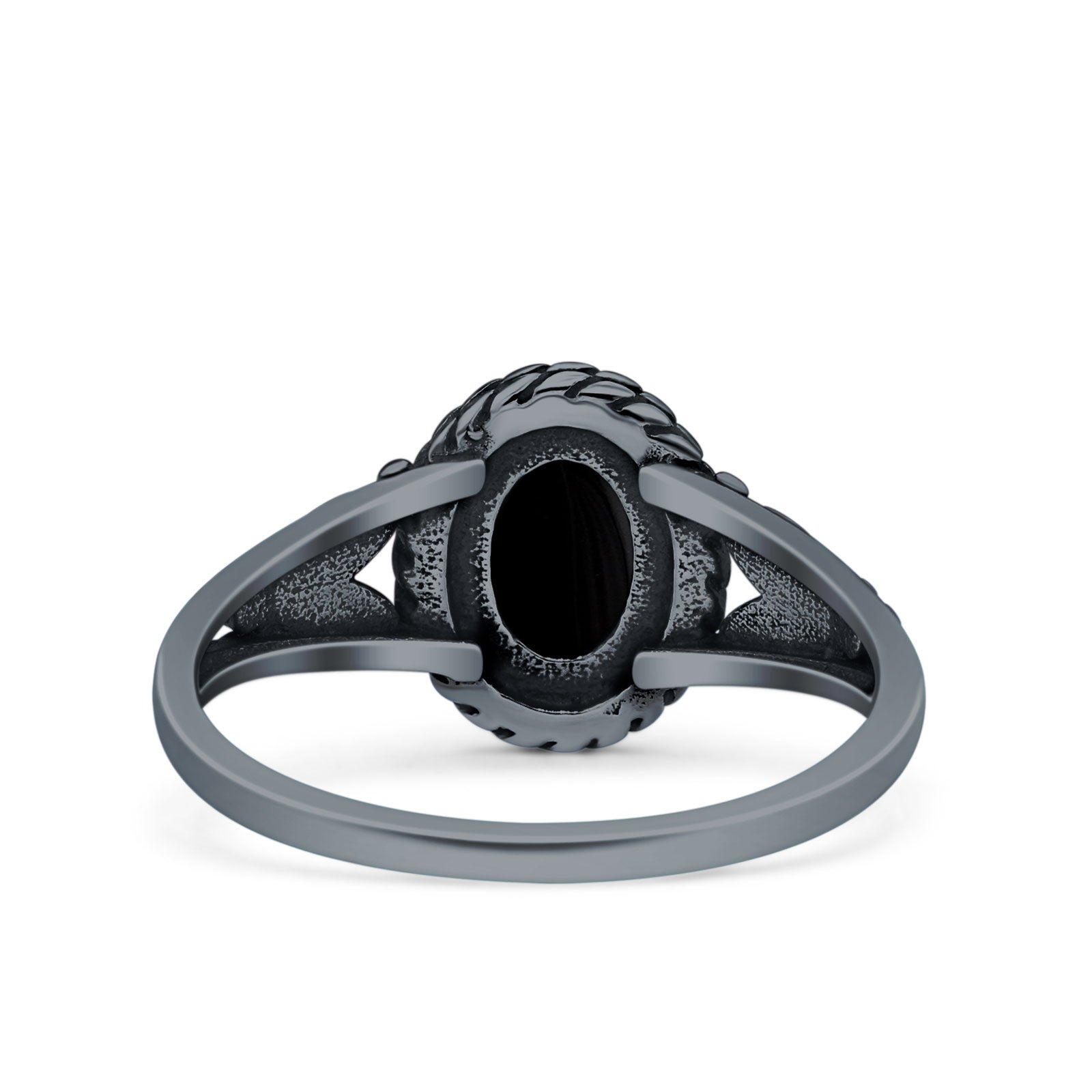 Filigree Petite Dainty Lab Opal Ring Solid Oval Oxidized 925 Sterling Silver