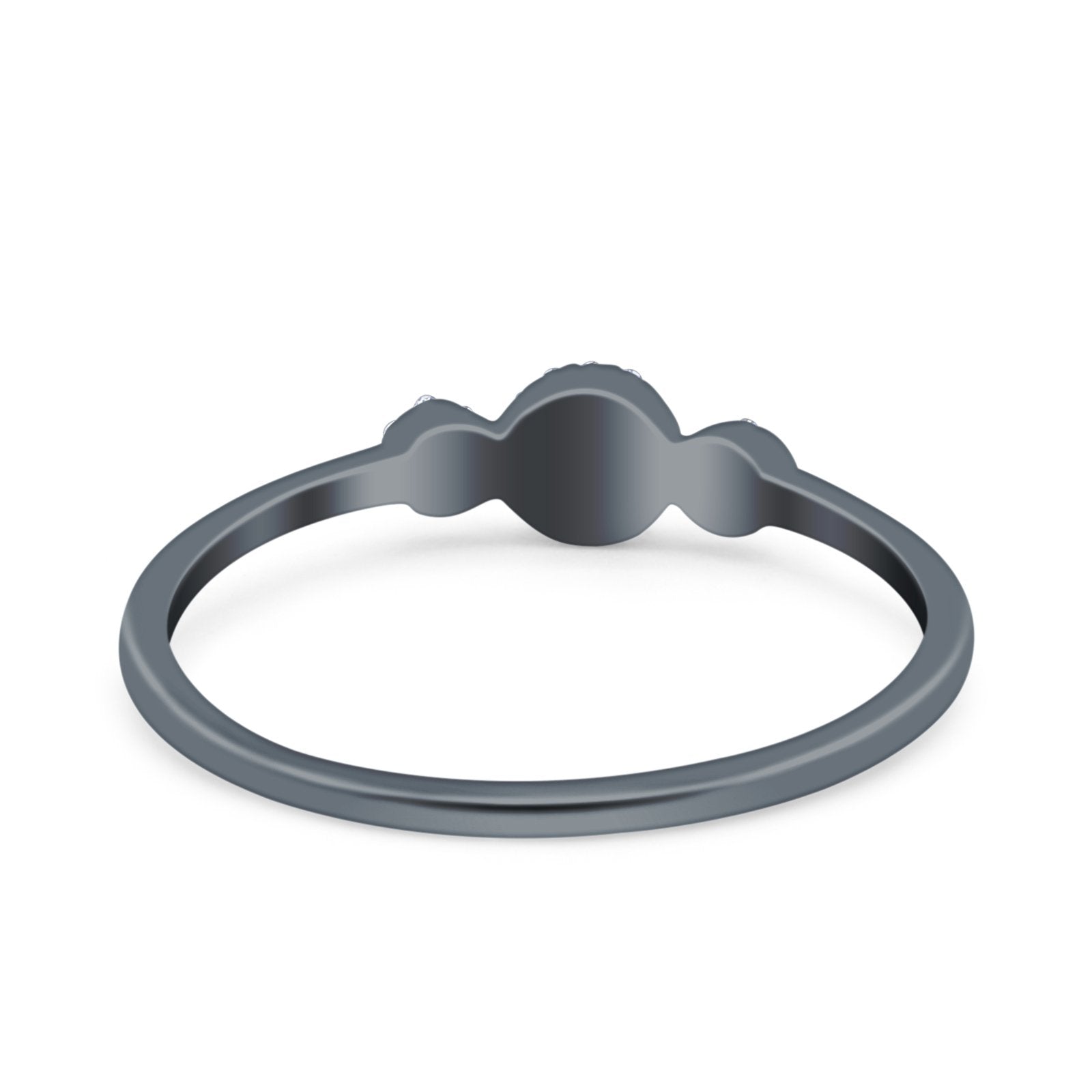 14K Gold 0.05ct Round 5mm G SI Diamond Engagement Eternity Wedding Band Ring