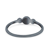 14K Gold 0.05ct Round 5mm G SI Diamond Engagement Eternity Wedding Band Ring