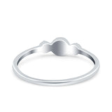 14K Gold 0.05ct Round 5mm G SI Diamond Engagement Eternity Wedding Band Ring