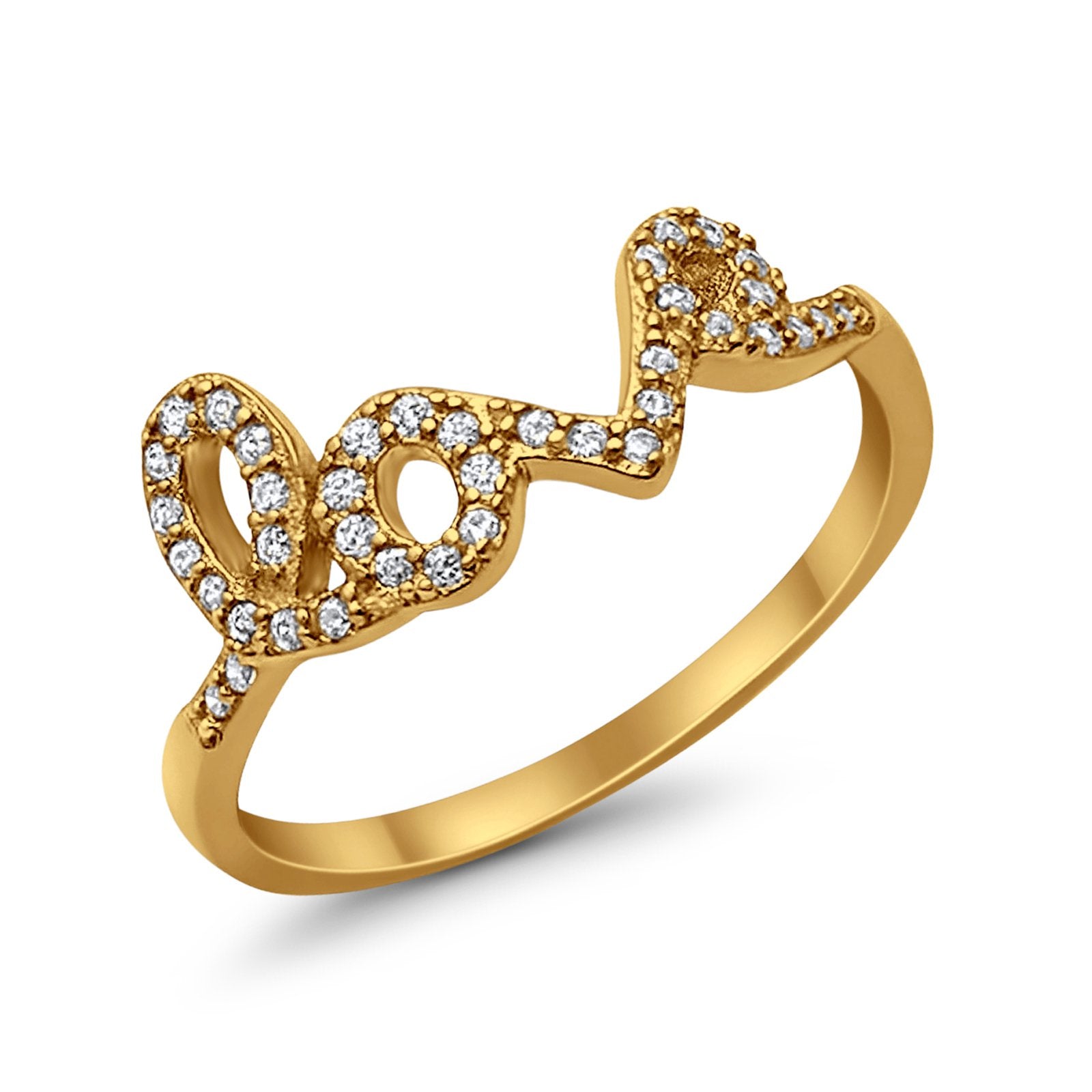 Wedding Engagement Eternity Love Ring Simulated CZ 925 Sterling Silver